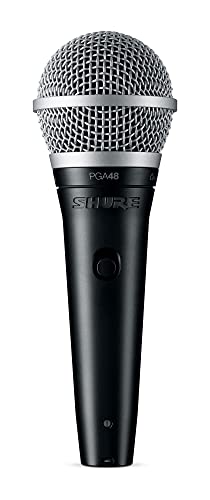 Shure PGA48 Dynamic Microphone - Handheld Mic Vocals With Cardioid